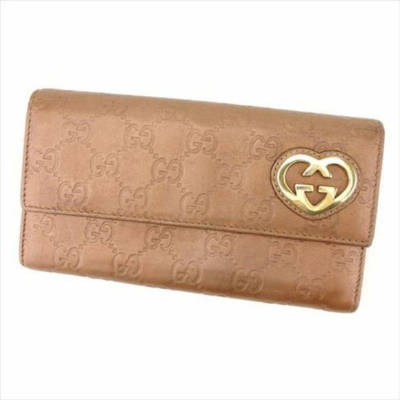 Auth Gucci Wallet Purse Guccissima Brown leather Woman - Picture 1 of 8